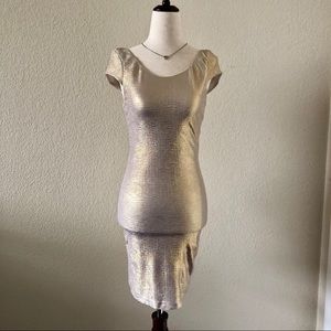 Bebe 2B Golden Party Dress XS